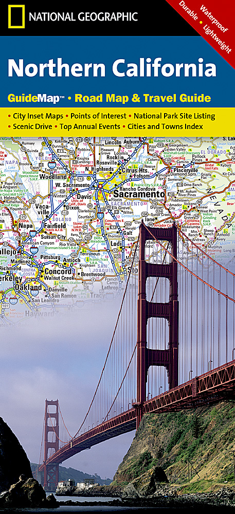 National Geographic Guide Map: Northern California